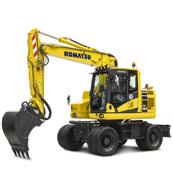 KOMATSU EUROPE ANNONCE DES AMÉLIORATIONS MAJEURES DES PELLES HYDRAULIQUES SUR PNEUS PW148-11, PW158-11 ET PW160-11